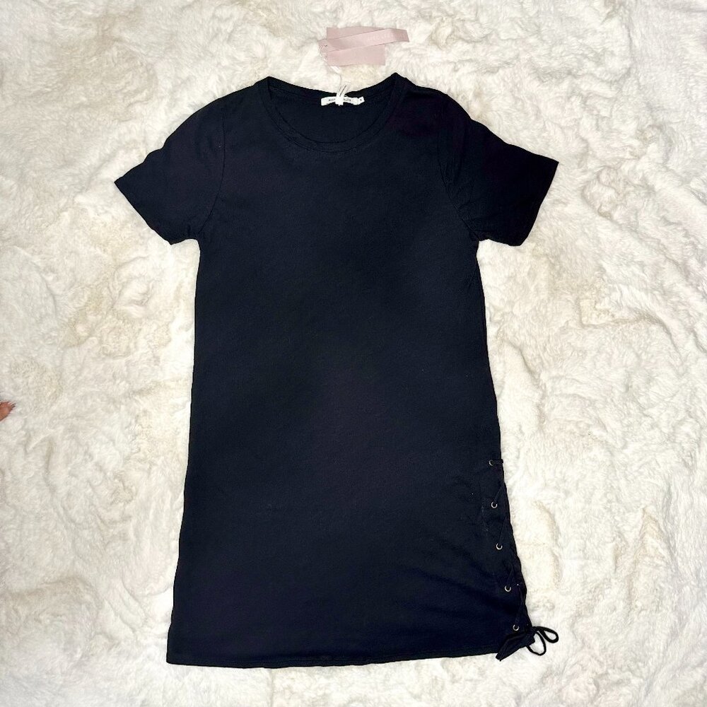 Avec Les Filles Black T-Shirt Dress